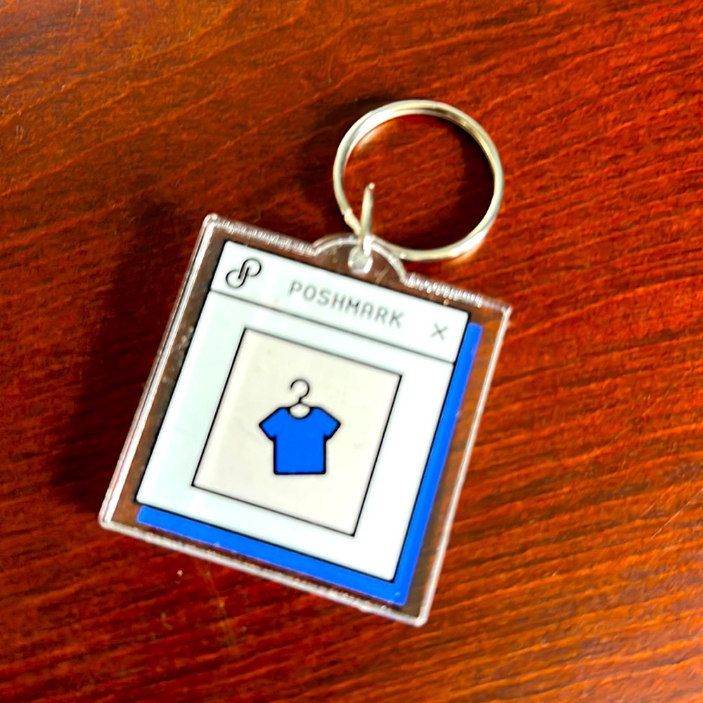 POSHMARK keychain clear logo poshfest posh swag poshfixings reseller gear